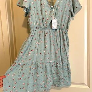 Pink Rose mini dress.